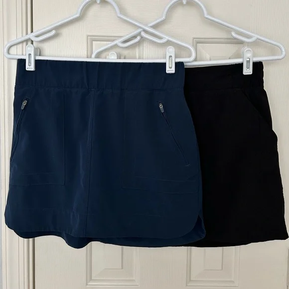 🔥Lot of 2🔥Athletic, Golf, Walking, Travel Slip-on Skorts with Inner Shorts - Picture 1 of 12
